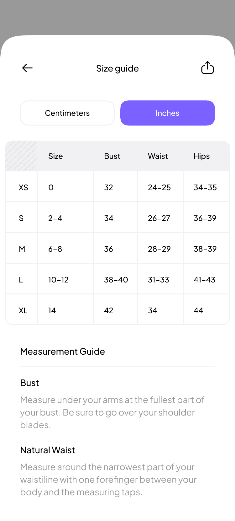 Onboarding UI step shape