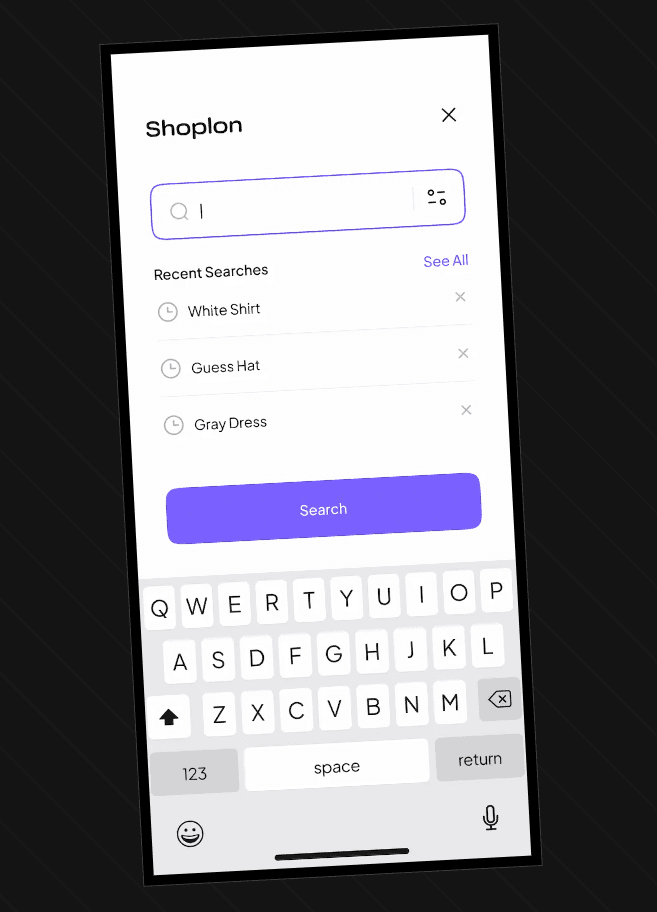 Onboarding UI step vibe